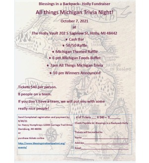 All Things Michigan Trivia Night 2021